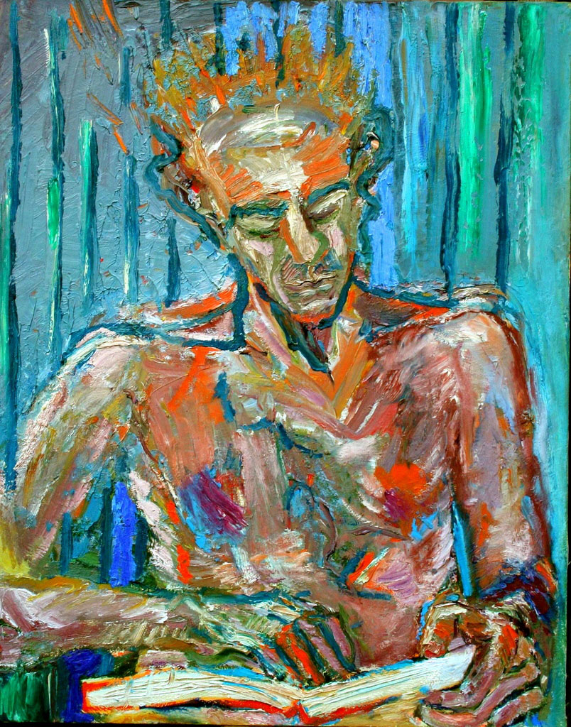 Andrew: Man reading to put out the fire