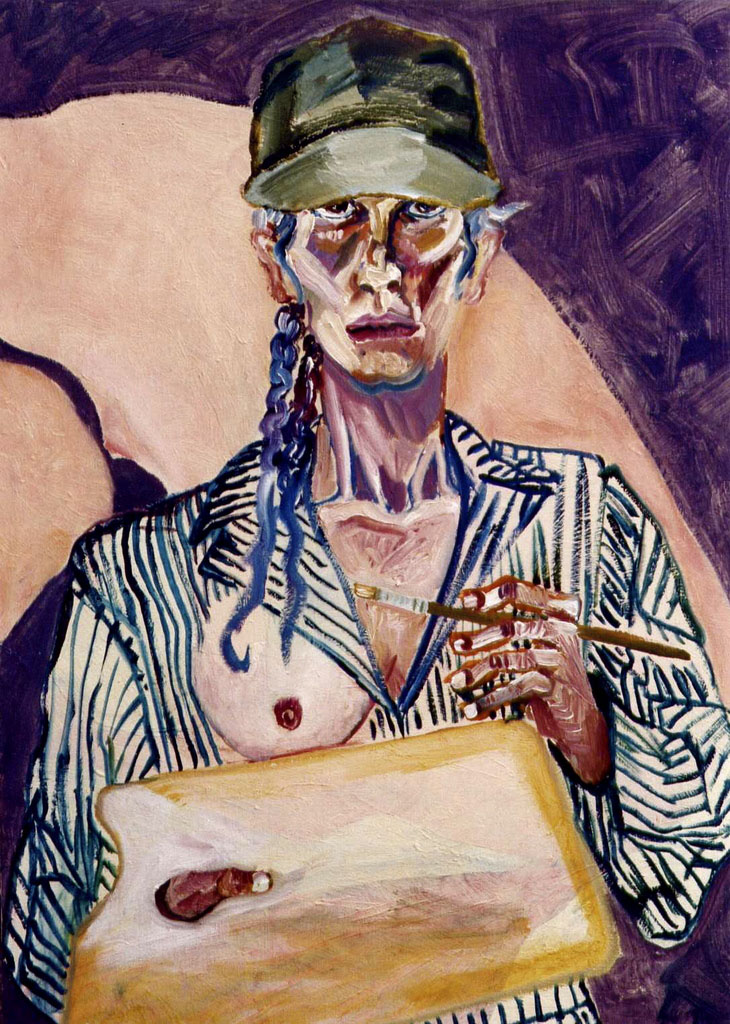 Self portrait bare breast