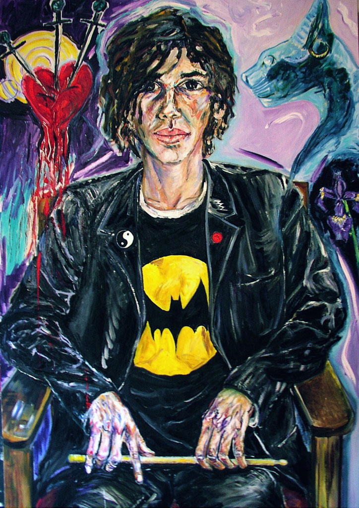 Marcel in Batman shirt